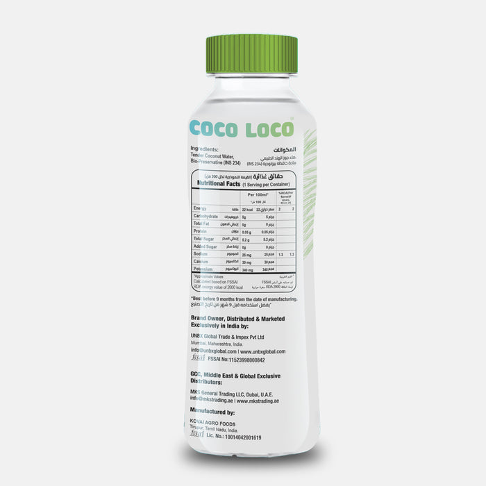Coco Loco Tender Coconut Water 200 ML PACK OF 24