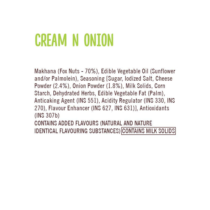 MOM - MEAL OF THE MOMENT Cream N Onion Makhana 60gx3