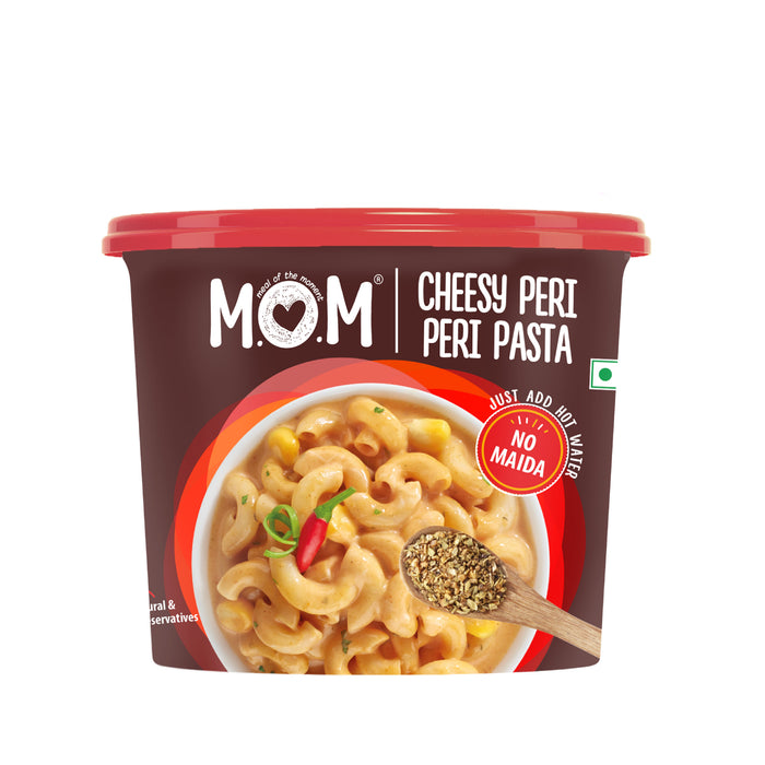 M.O.M - MEAL OF THE MOMENT CHEESY PERI PERI PASTA 74 GM [ PACK OF 3 PCS ]
