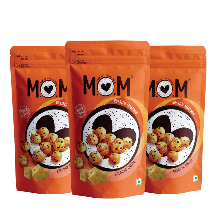 MOM - MEAL OF THE MOMENT Cheddar Cheese Makhana 60gx3
