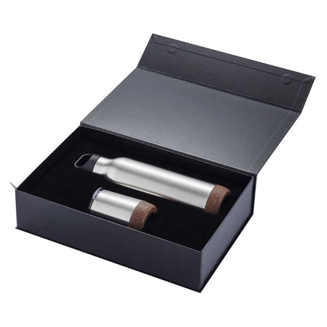 ALMELO - Hans Larsen Insulated Flask & Tumbler Set - Silver