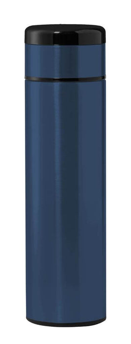 KOVEL - Giftology Double Walled Insulated Flask with Temperature Lid - Navy Blue