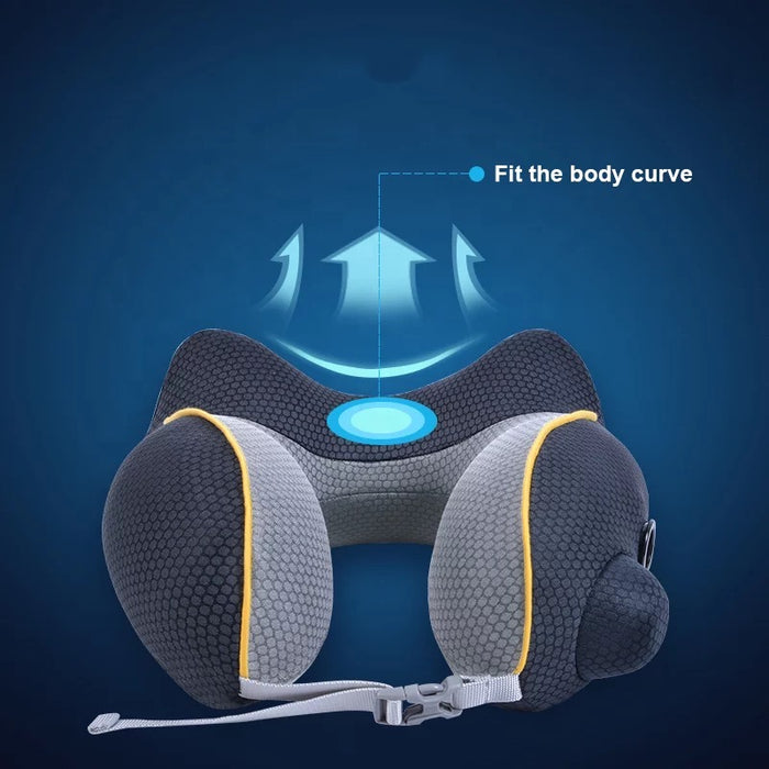 TRX INFLATABLE NECK PILLOW with self hand pump feature.