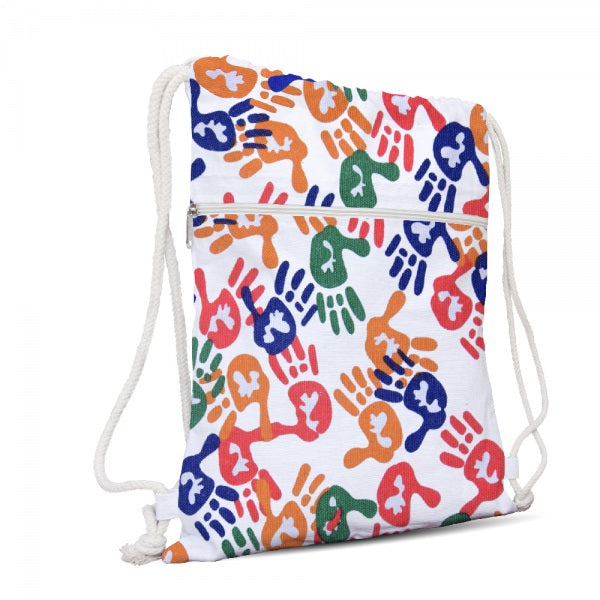 JEH STRING  BAG 1001 (COLOURFUL HAND) 100% COTTON