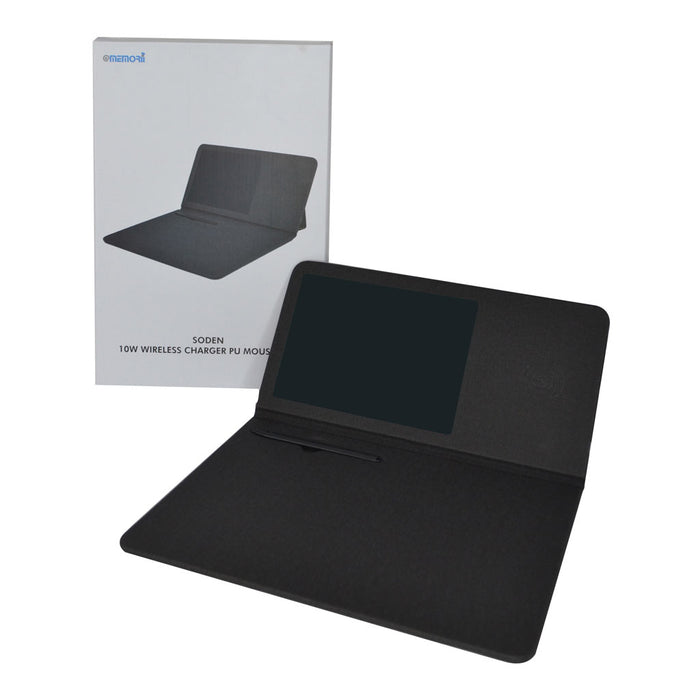 SODEN - @memorii 10W Wireless Charger & Writeable Mouse Pad - Black