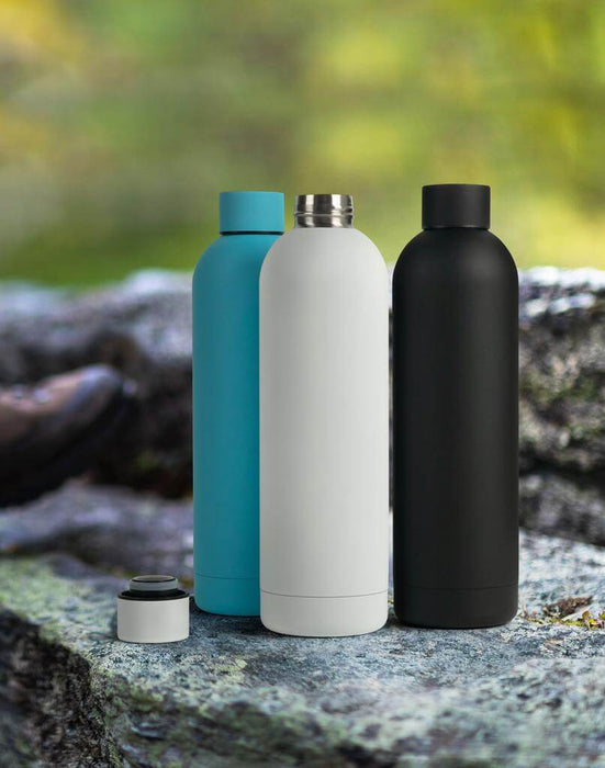 TAUNUS - Soft Touch Insulated Water Bottle - 750ml - White