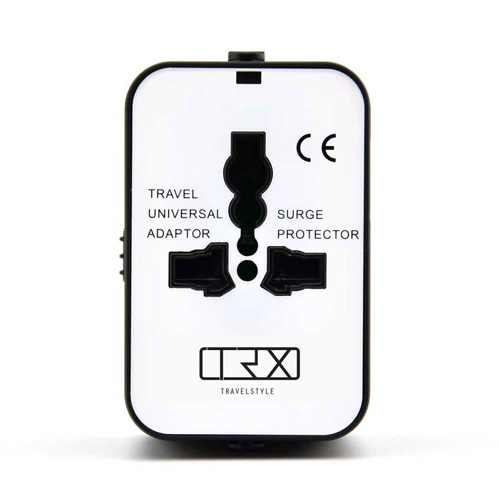TRX Universal Travel Adapter | 100 % Fire Retardent PC | Get TRX Pouch free with Adapter